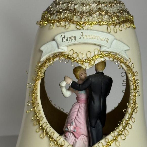 Vintage Enesco 50th Anniversary Bell Music Box Works Bin 2710(01) RARE, GIFT - Picture 11 of 11